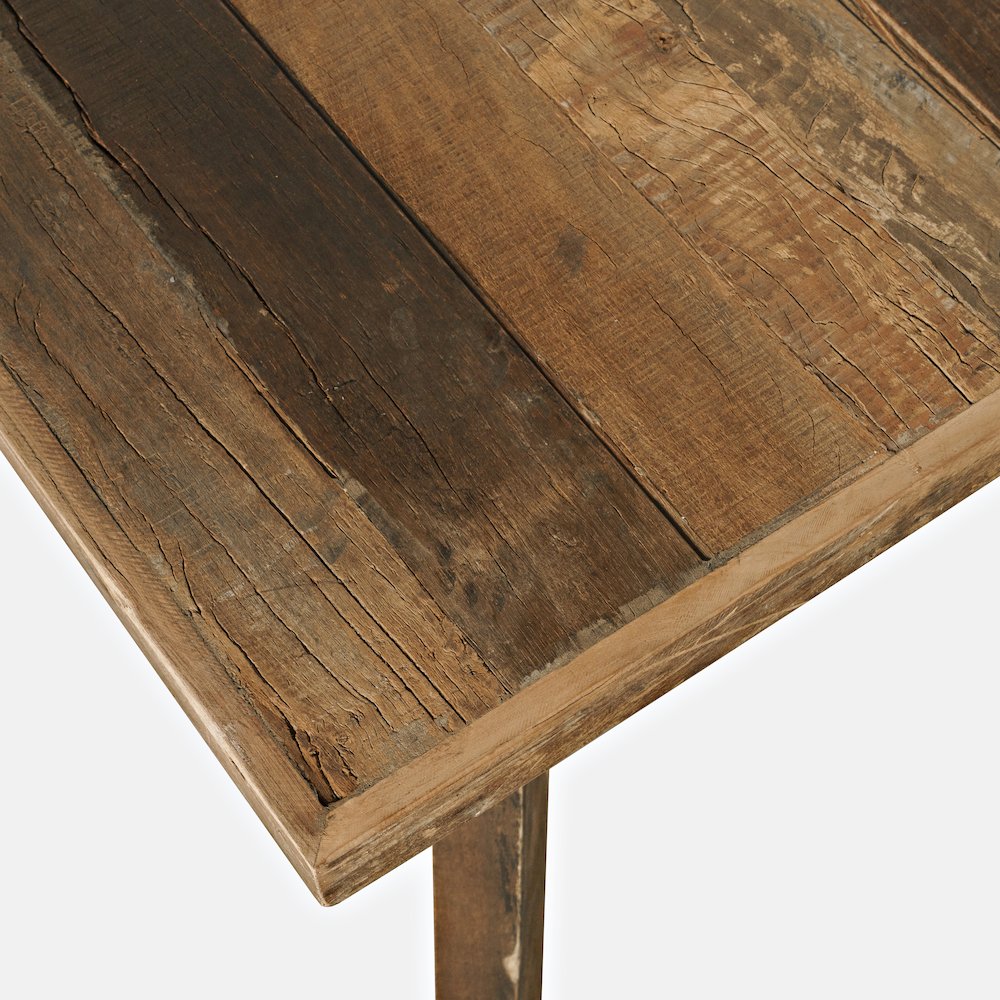 Reclamation 42" Rustic Reclaimed Solid Wood Square Counter Height Dining Table. Picture 5