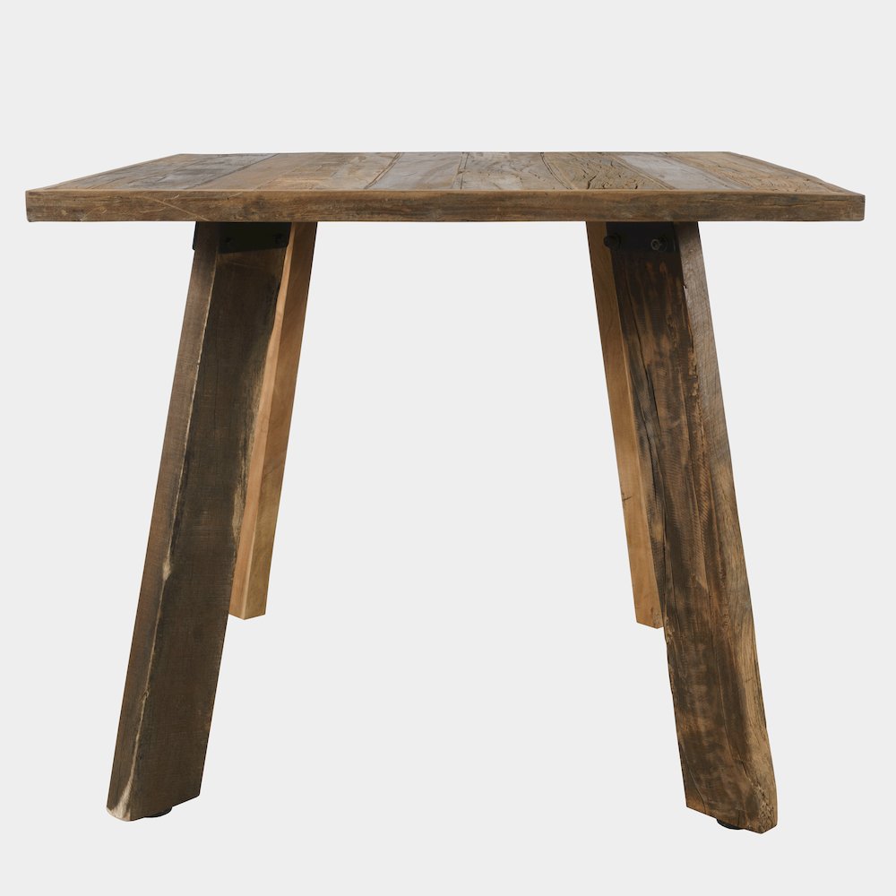 Reclamation 42" Rustic Reclaimed Solid Wood Square Counter Height Dining Table. Picture 1