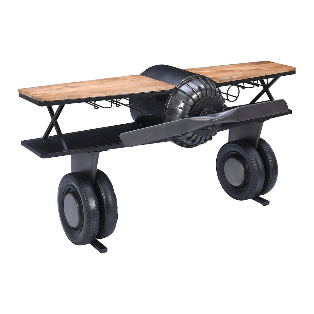 Maverick 72" Airplane Bar Aviator Lounge Console Table. Picture 3