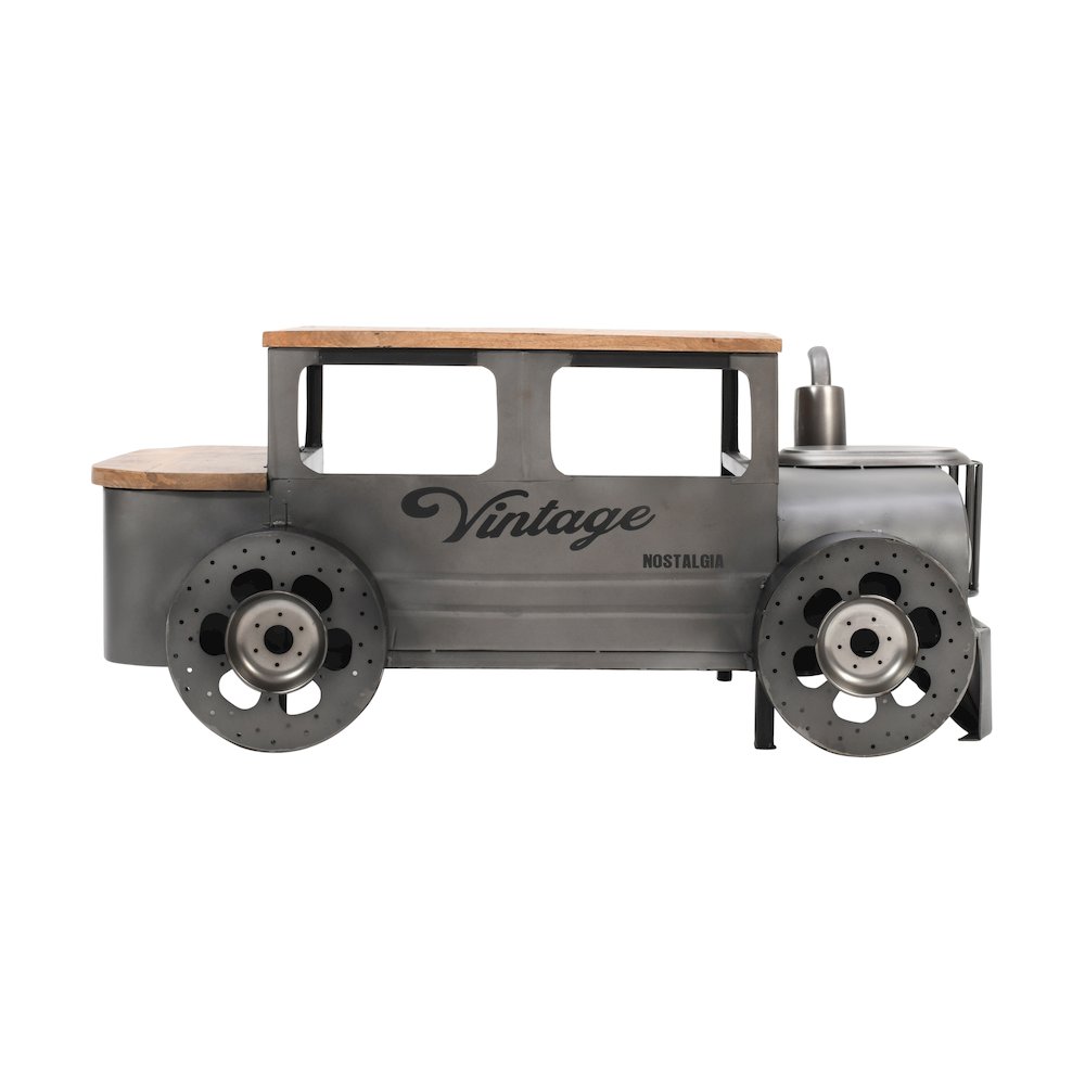 Roadie 41" Vintage Truck Solid Wood and Metal Unique Coffee Table with Storage. Picture 1