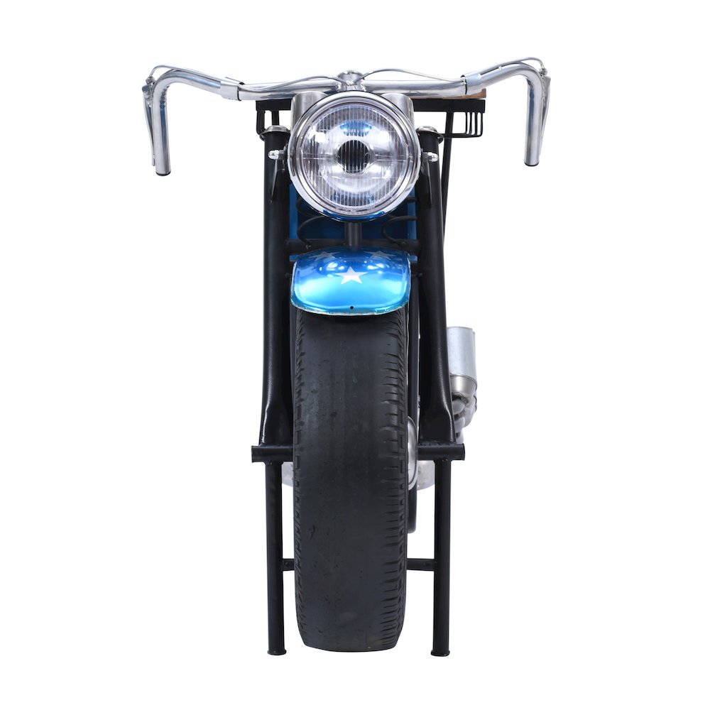 70" Patriotic American Flag Motorcycle Bar Console Table. Picture 2