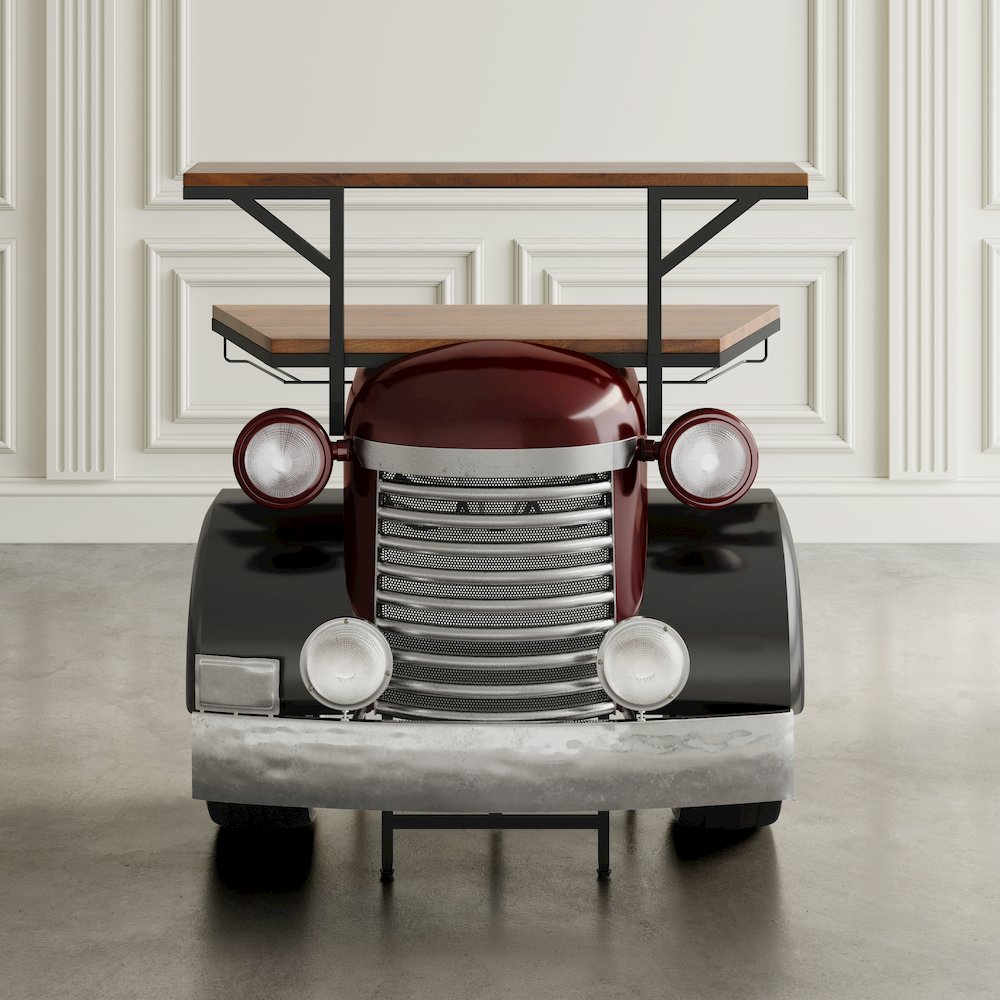 Glory Days Woody Vintage Car Console Table Home Bar. Picture 8