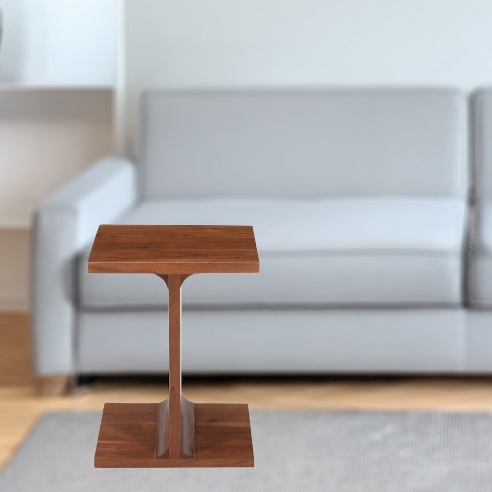 Idiom Solid Wood Modern Accent End I-Table. Picture 6
