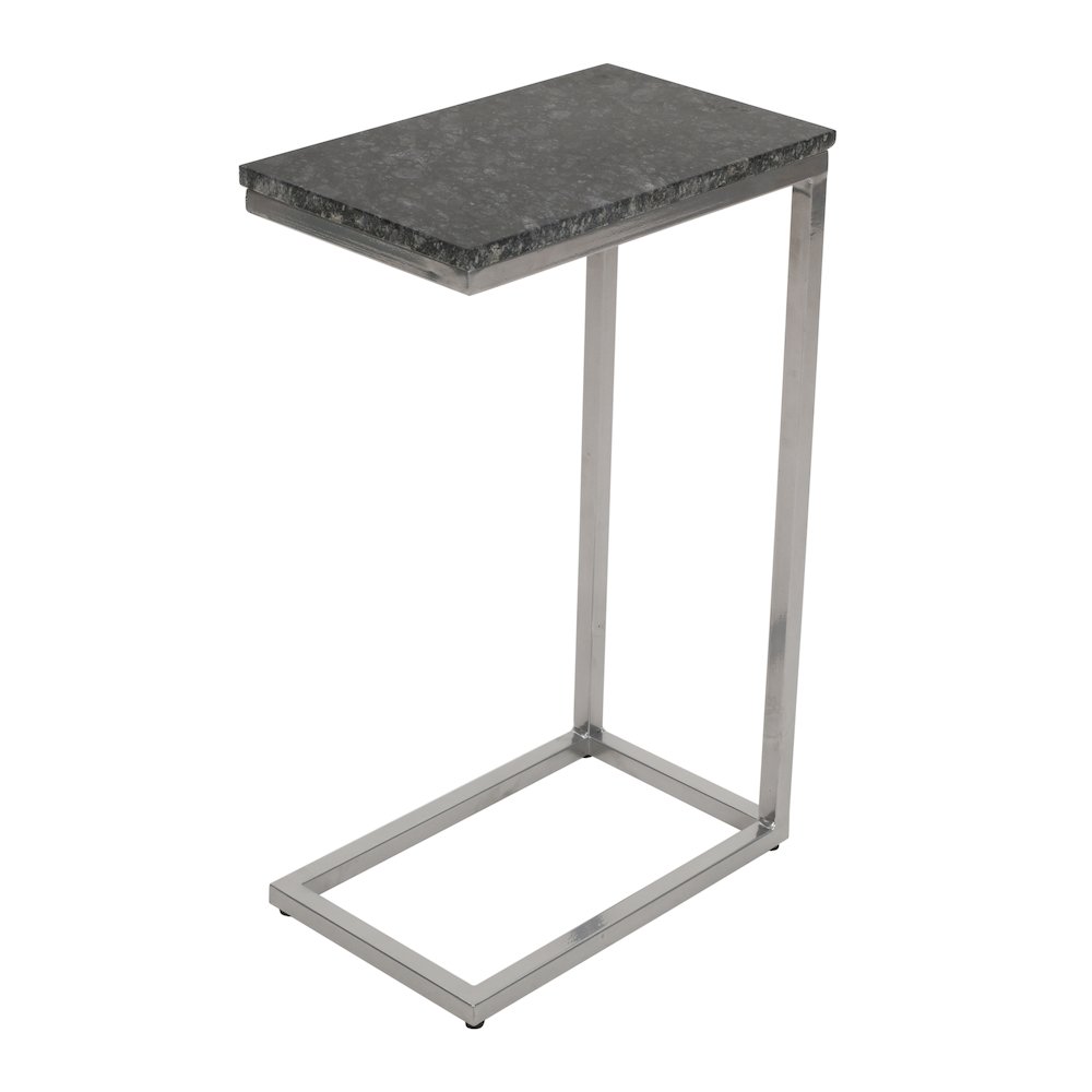 Aurora Solid Marble Modern Luxury Glam Accent C-Table (Set of 2). Picture 2