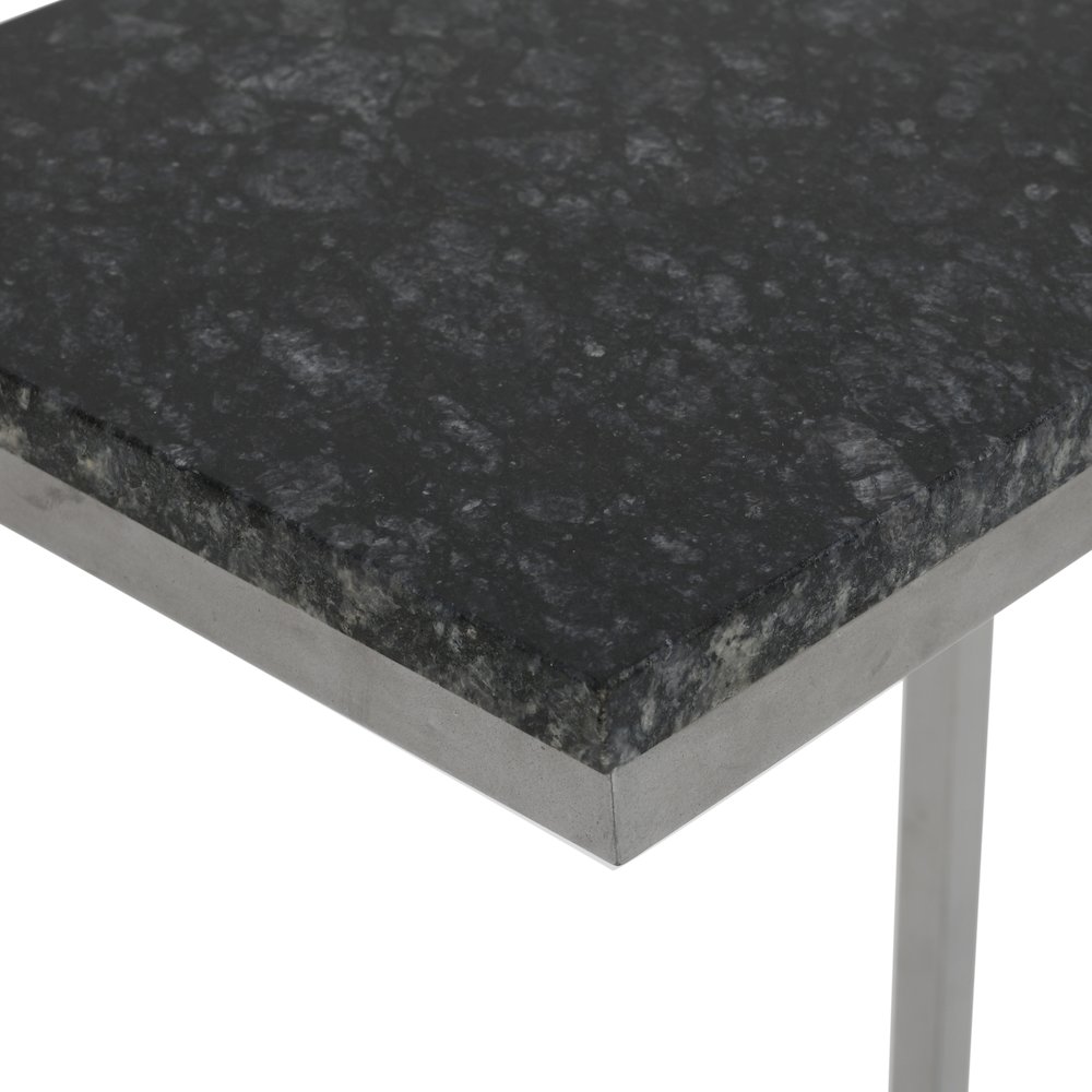 Aurora Solid Marble Modern Luxury Glam Accent C-Table (Set of 2). Picture 3