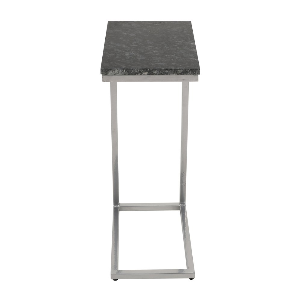 Aurora Solid Marble Modern Luxury Glam Accent C-Table (Set of 2). Picture 1