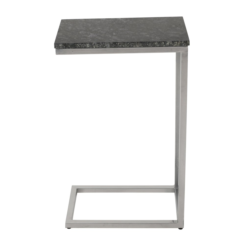 Aurora Solid Marble Modern Luxury Glam Accent C-Table (Set of 2). Picture 5