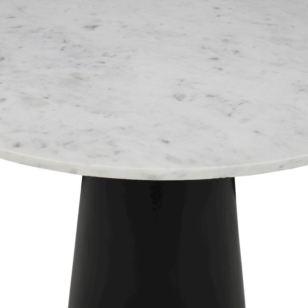 Nolan Marble Top Three Pack Solid Wood Accent Table Set. Picture 4