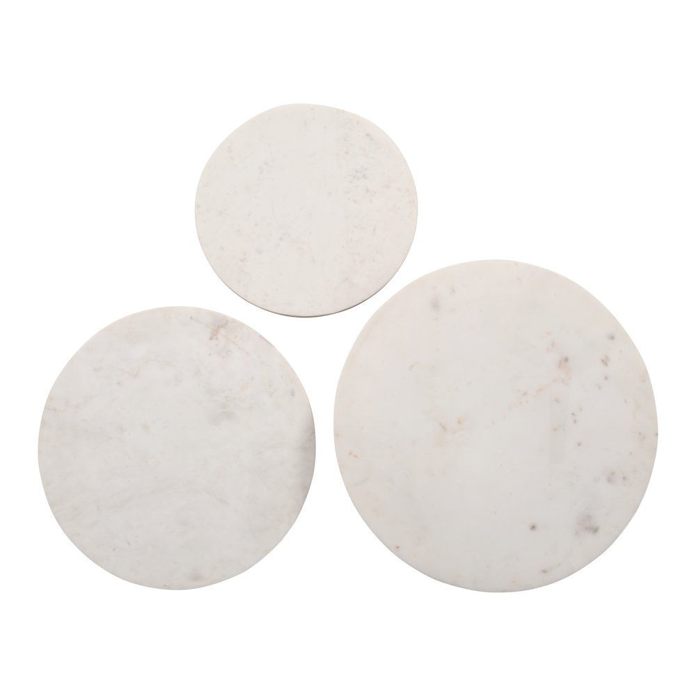 Nolan Marble Top Three Pack Solid Wood Accent Table Set. Picture 5