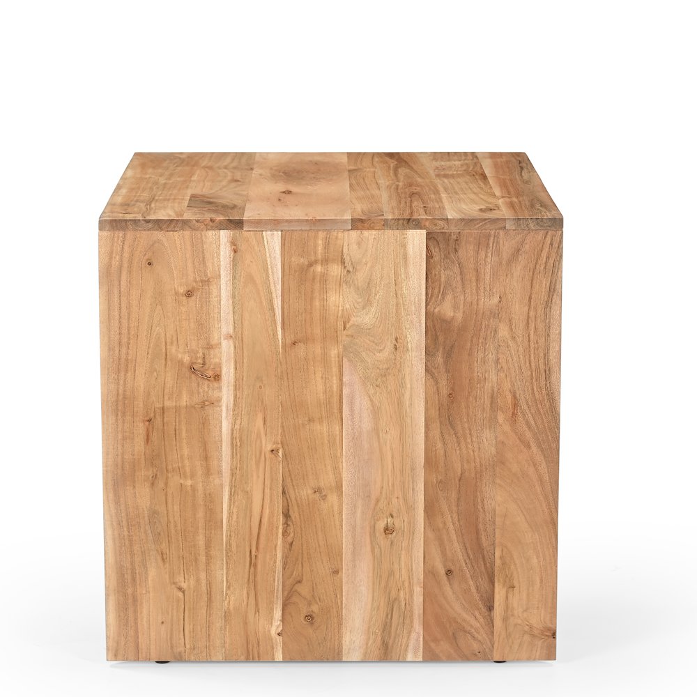 Lux Solid Wood Modern Angled End Table. Picture 5