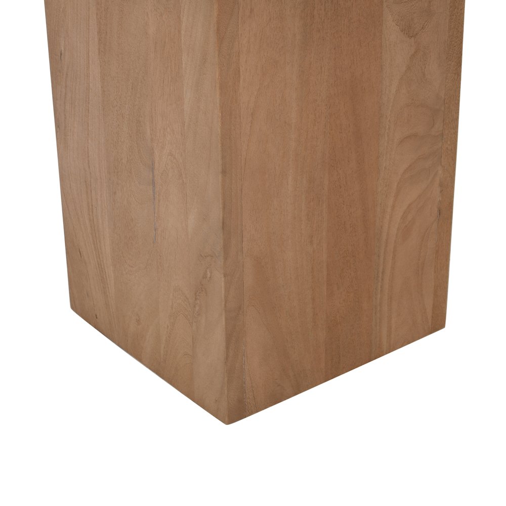 79" Rustic Modern Luxury Solid Wood Butcher Block Double Pedestal Dining Table. Picture 8