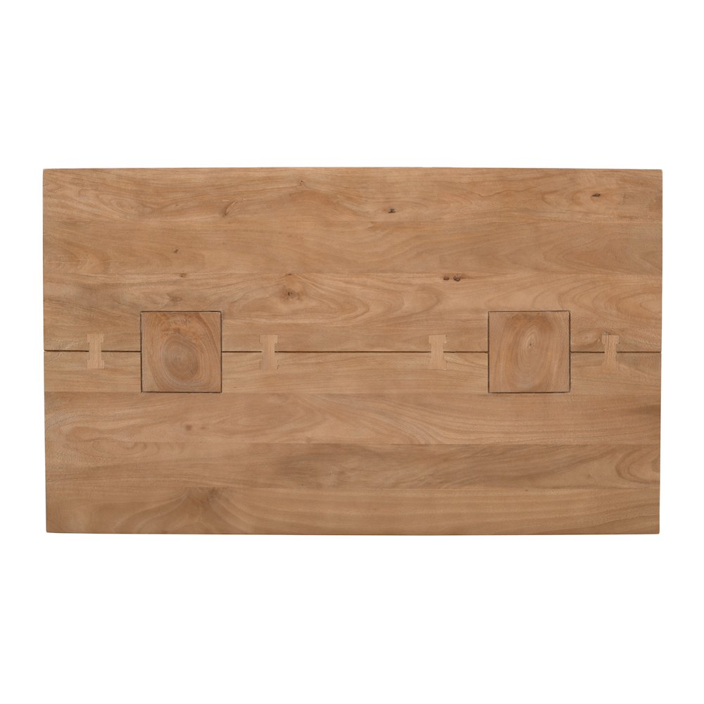 79" Rustic Modern Luxury Solid Wood Butcher Block Double Pedestal Dining Table. Picture 6