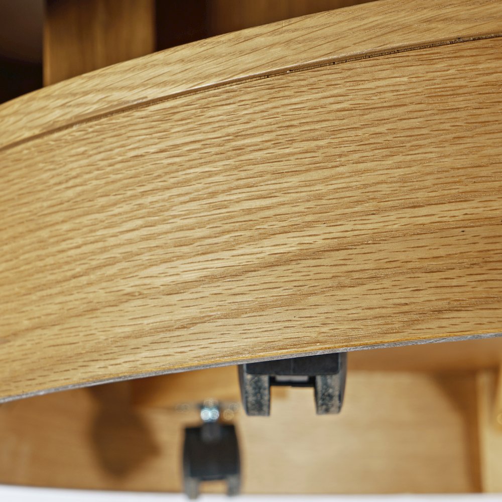 Mid-Century Modern Floating Sculpture Round Layered Coffee Table. Picture 5