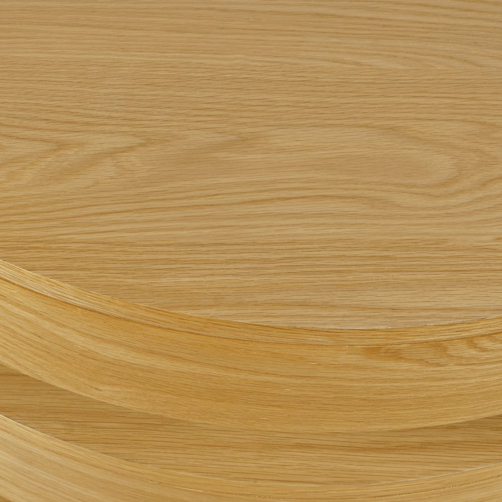Mid-Century Modern Floating Sculpture Round Layered Coffee Table. Picture 4