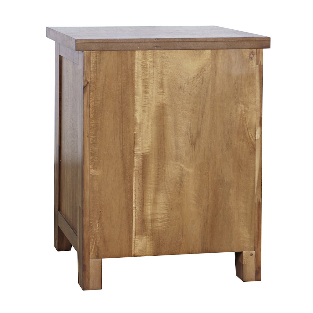 Claremont Transitional Rustic Wood Accent End Table with Storage. Picture 7