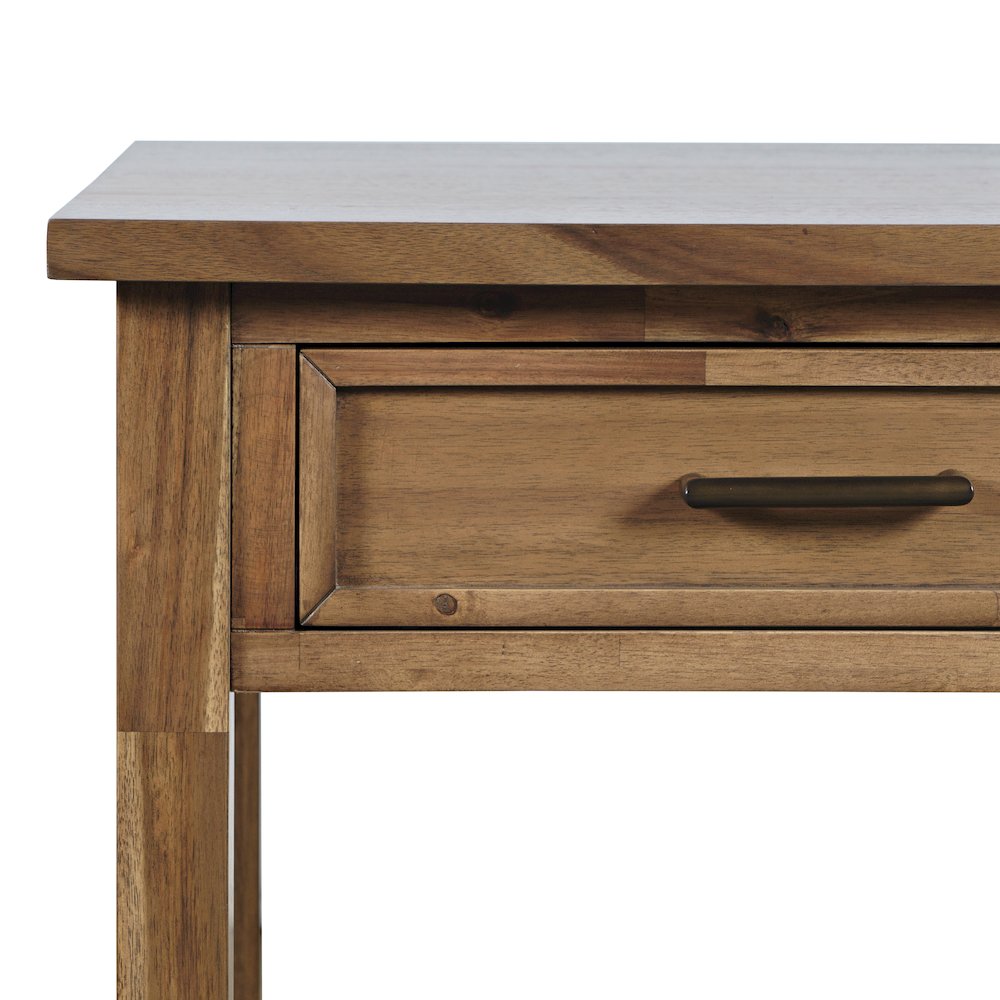 Claremont Transitional Rustic Wood Square End Table with Storage. Picture 3
