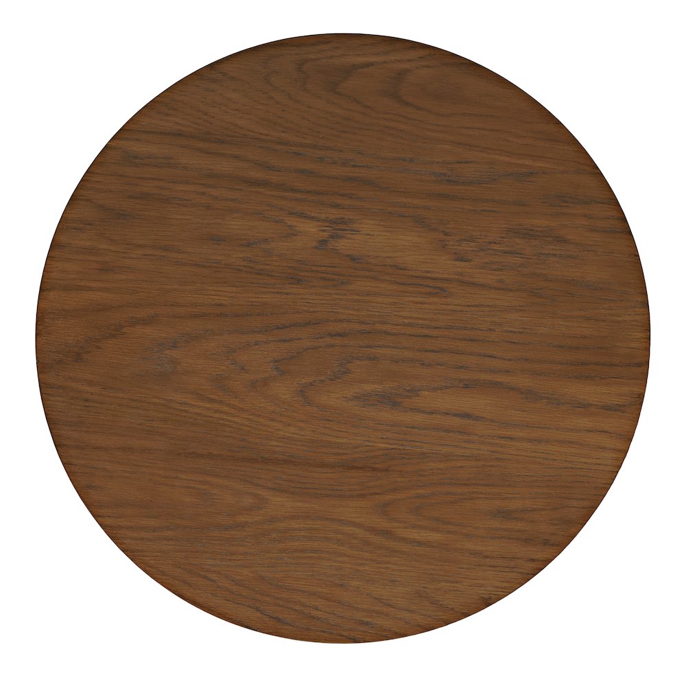 Auden 24" Round Mid-Century Modern Fluted Pedestal Base End Table. Picture 6