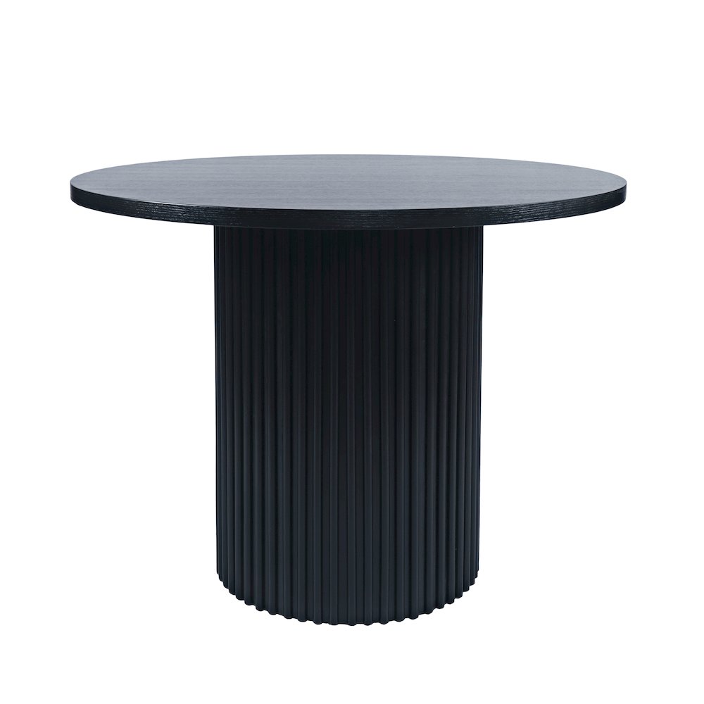 Auden 48" Round Counter Height Mid-Century Modern Fluted Pedestal Dining Table. Picture 1