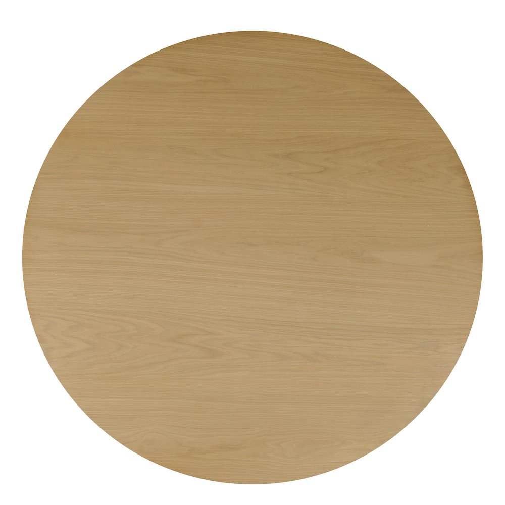 Auden 48" Round Counter Height Mid-Century Modern Fluted Pedestal Dining Table. Picture 5
