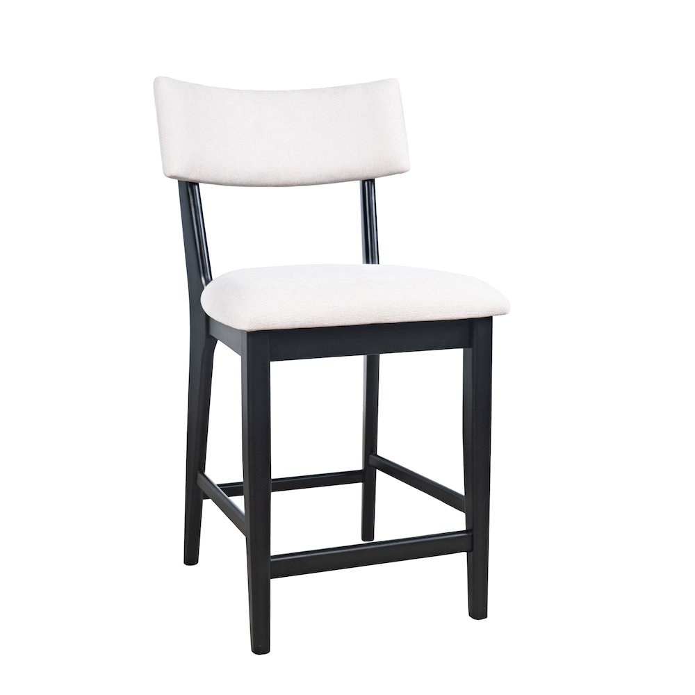 Beck Contemporary Upholstered Split Back Counter Stool - Set of 2. Picture 2