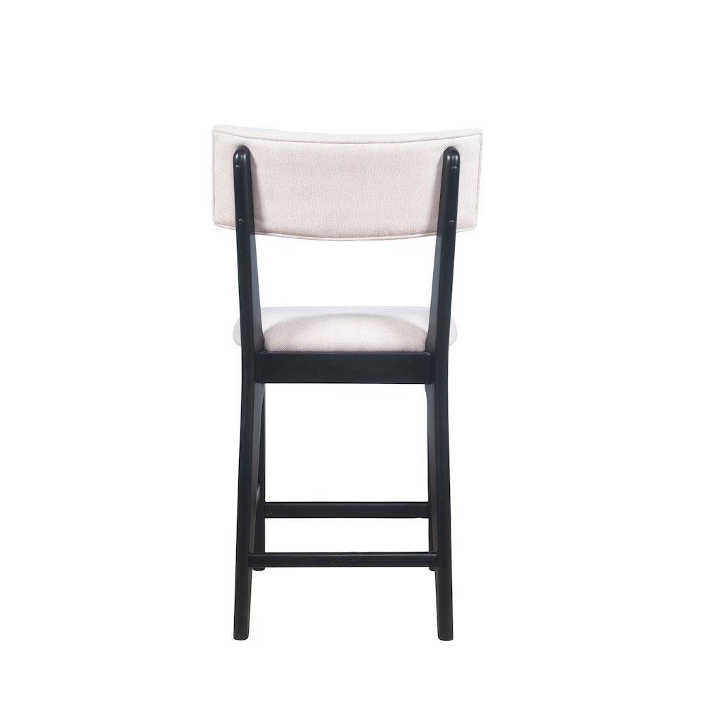 Beck Contemporary Upholstered Split Back Counter Stool - Set of 2. Picture 6