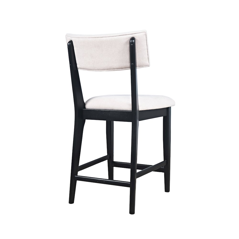 Beck Contemporary Upholstered Split Back Counter Stool - Set of 2. Picture 5