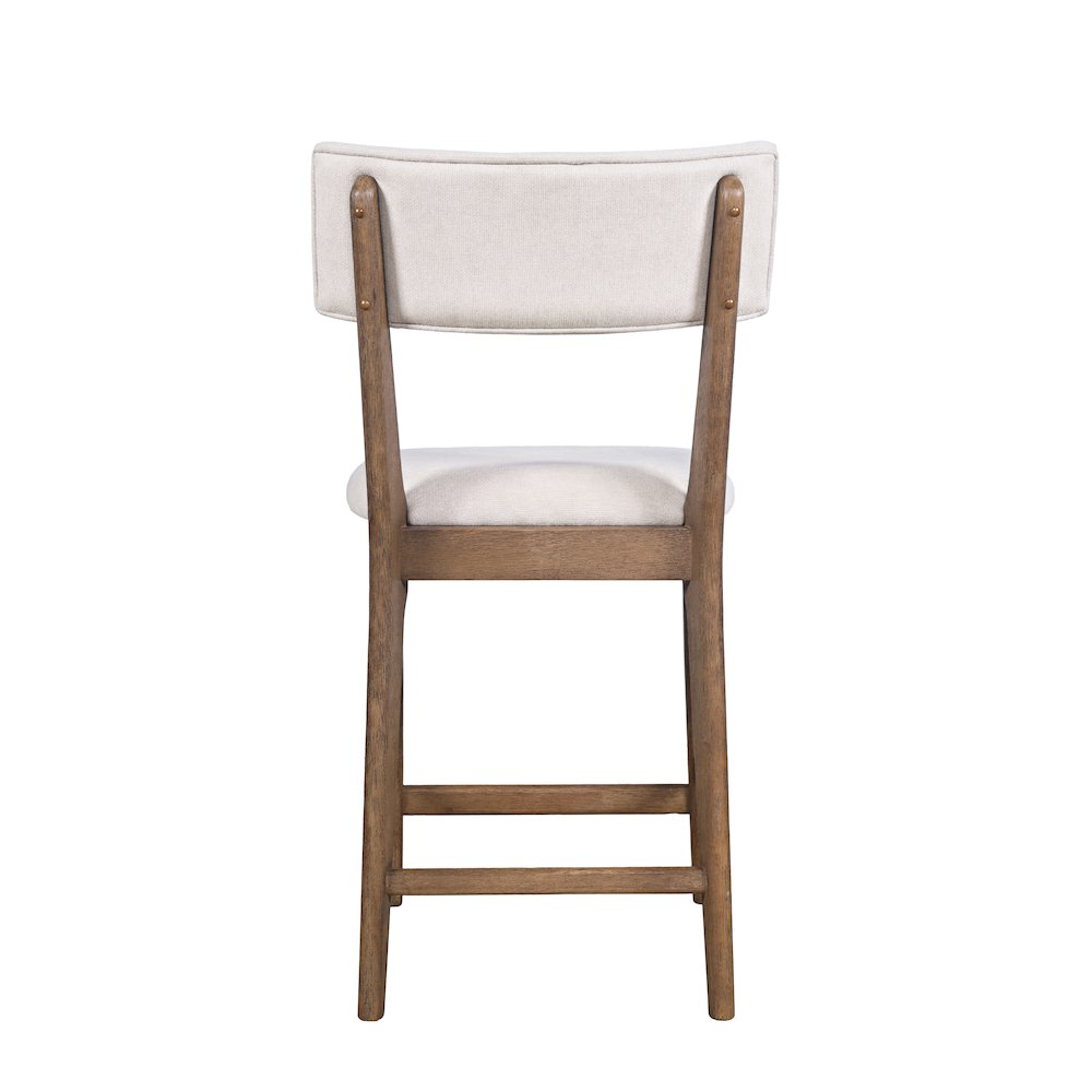 Beck Contemporary Upholstered Split Back Counter Stool - Set of 2. Picture 6