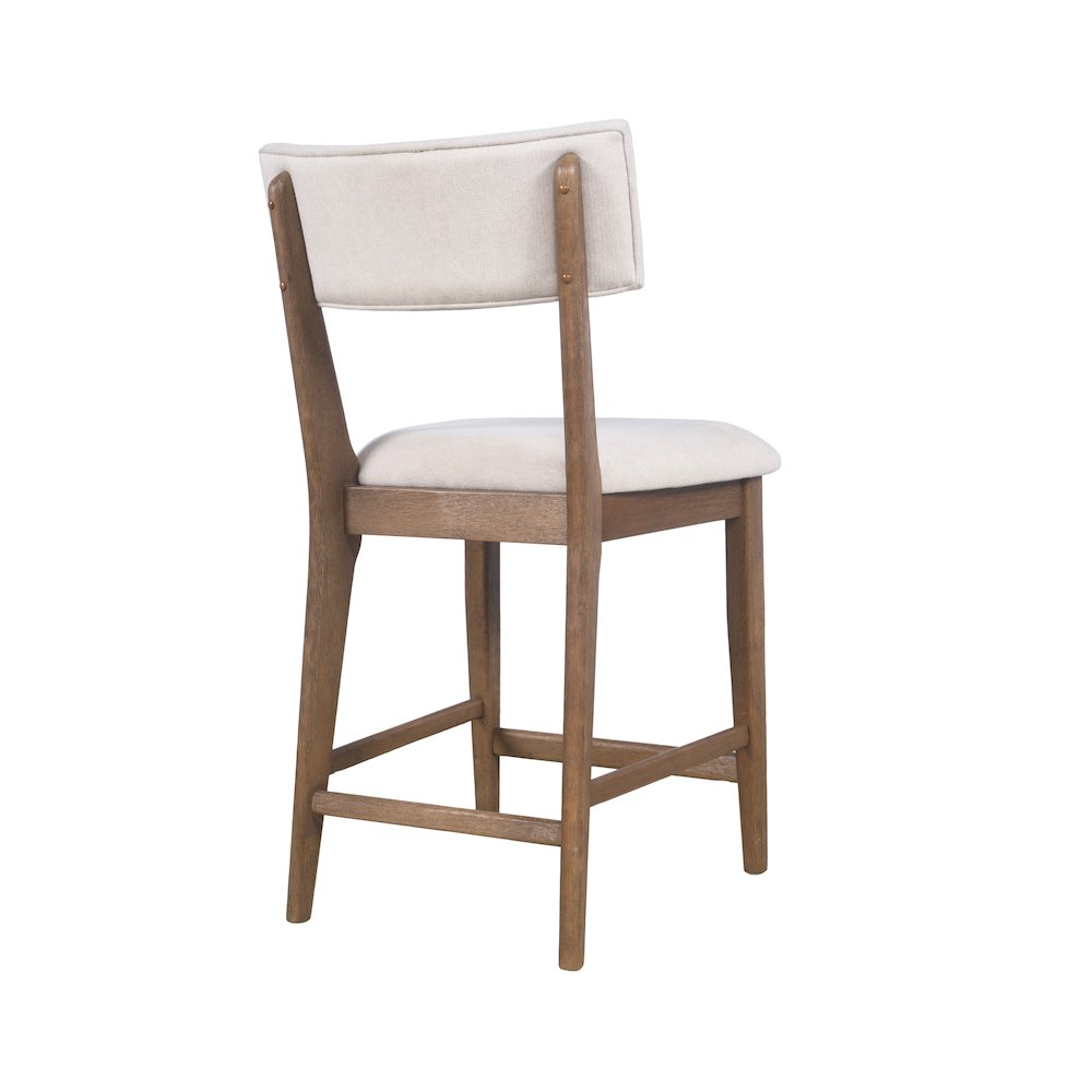 Beck Contemporary Upholstered Split Back Counter Stool - Set of 2. Picture 5