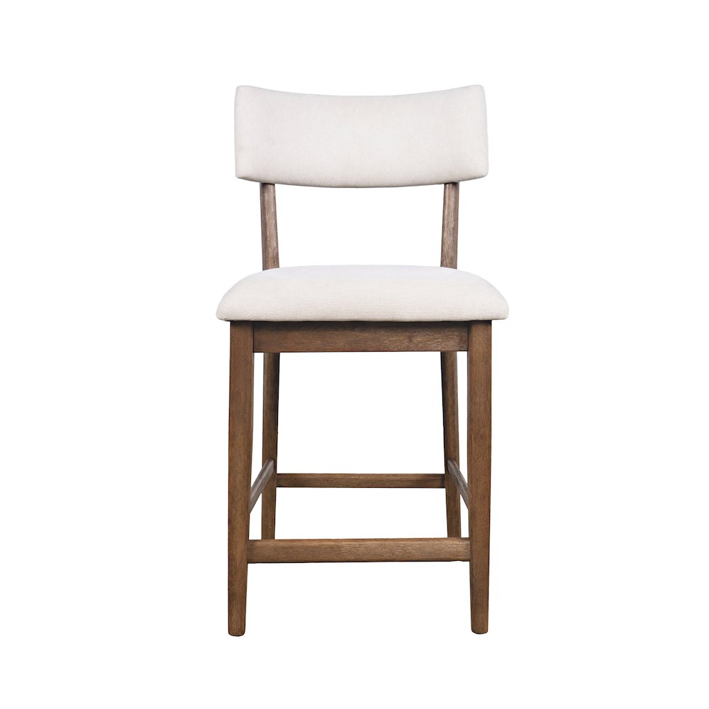 Beck Contemporary Upholstered Split Back Counter Stool - Set of 2. Picture 1