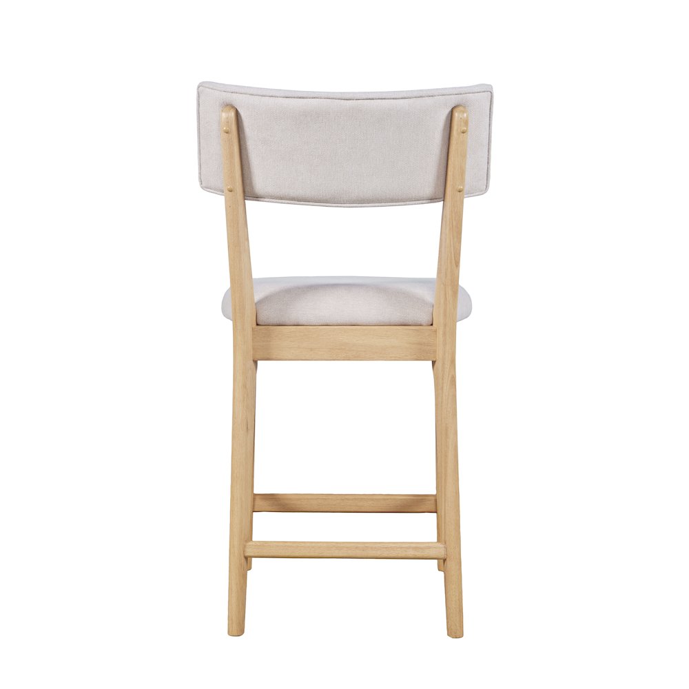 Beck Contemporary Upholstered Split Back Counter Stool - Set of 2. Picture 7