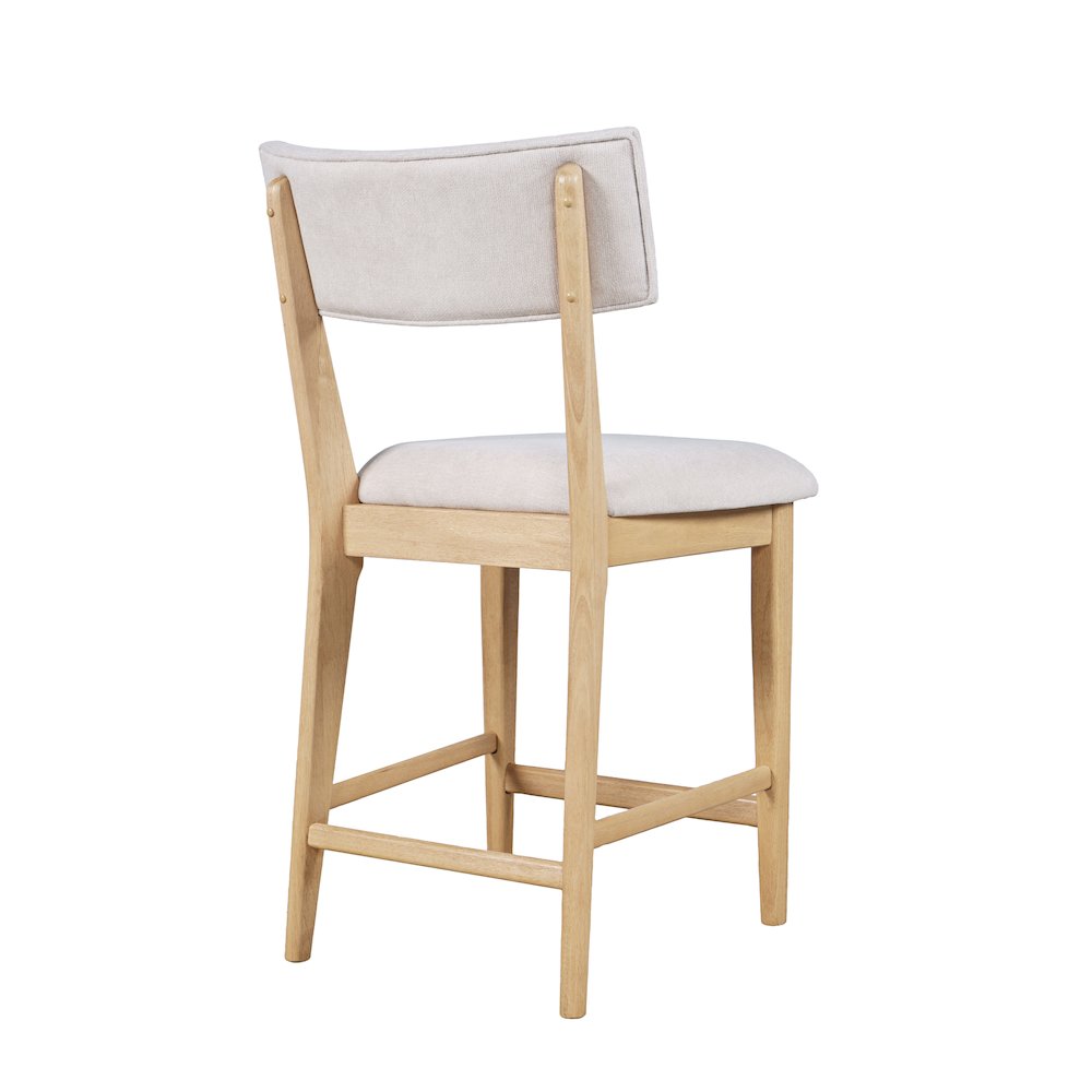 Beck Contemporary Upholstered Split Back Counter Stool - Set of 2. Picture 6