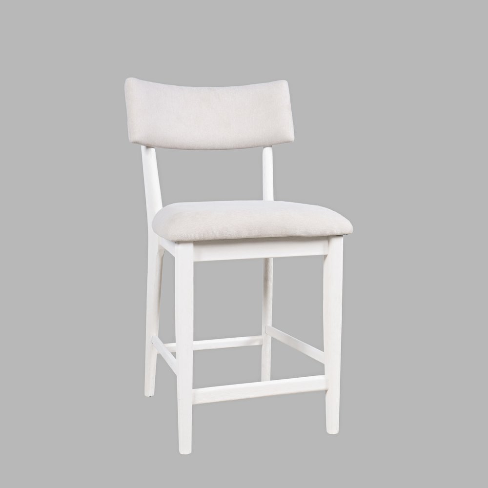 Beck Contemporary Upholstered Split Back Counter Stool - Set of 2. Picture 2
