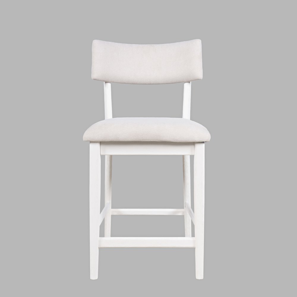 Beck Contemporary Upholstered Split Back Counter Stool - Set of 2. Picture 1