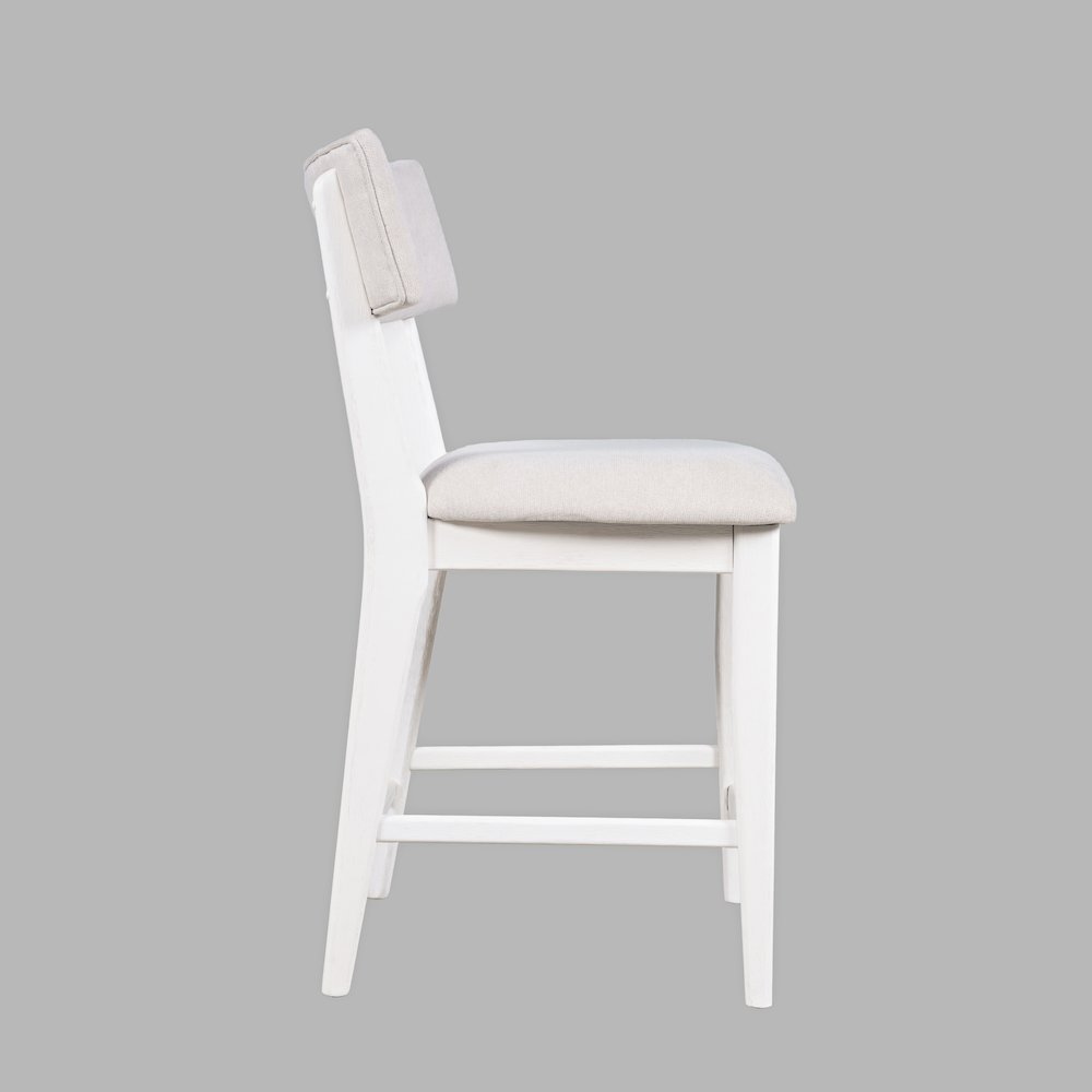 Beck Contemporary Upholstered Split Back Counter Stool - Set of 2. Picture 4