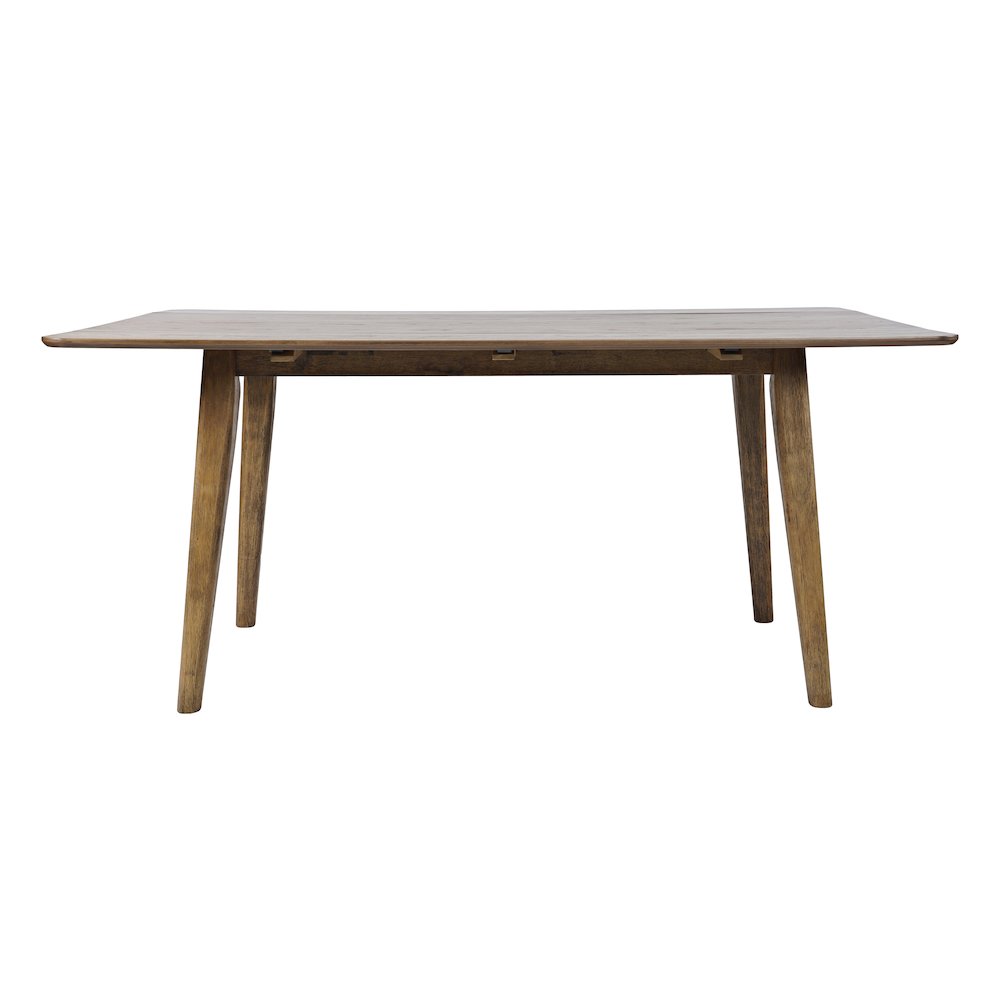 Bowie 66" Harvest Mid-Century Modern Drop-Leaf Dining Table. Picture 1