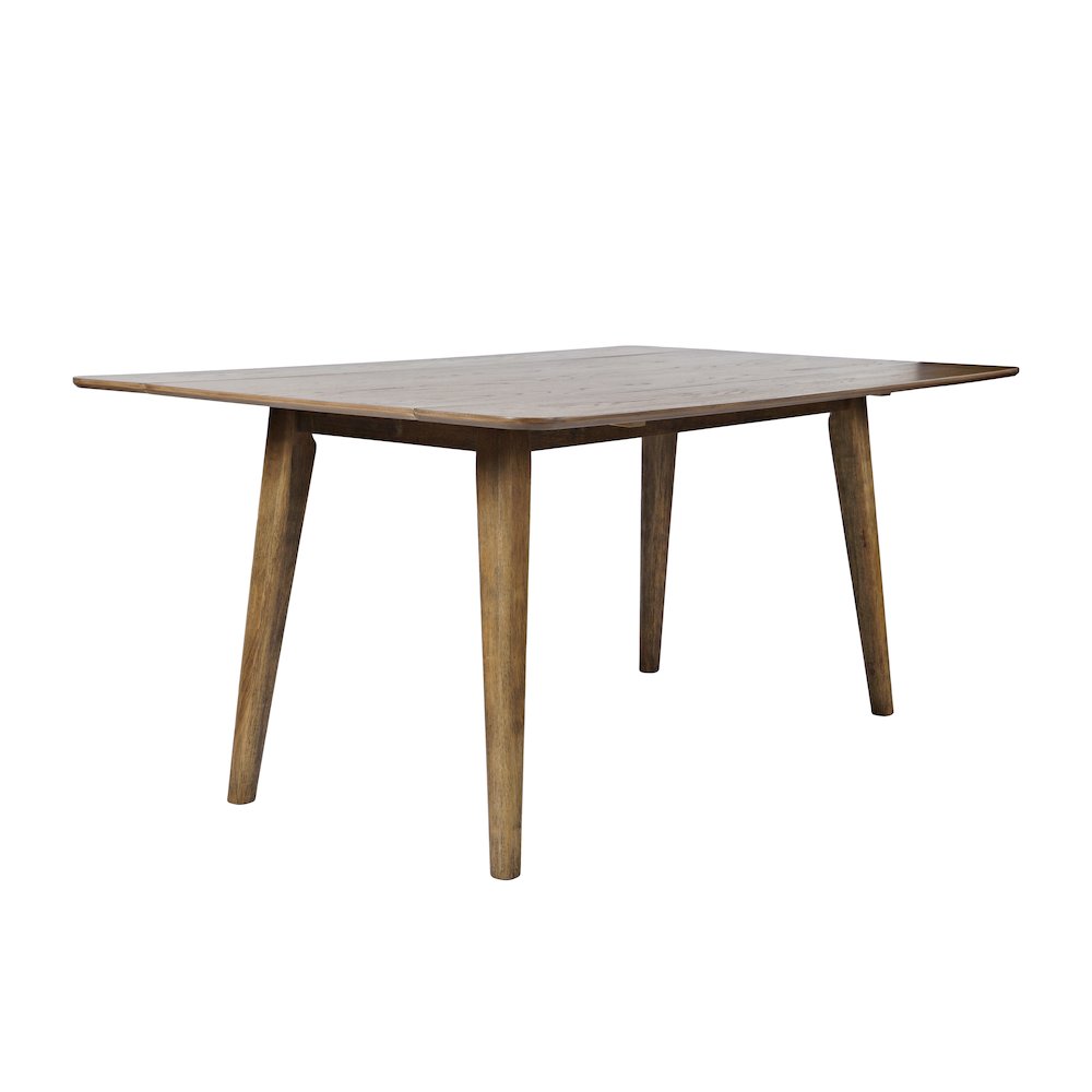 Bowie 66" Harvest Mid-Century Modern Drop-Leaf Dining Table. Picture 2