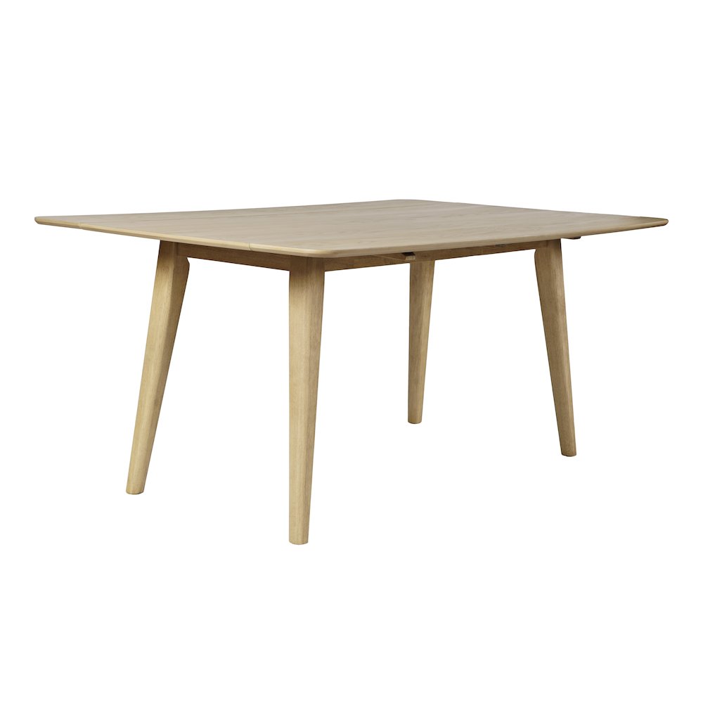 Bowie 66" Harvest Mid-Century Modern Drop-Leaf Dining Table. Picture 2