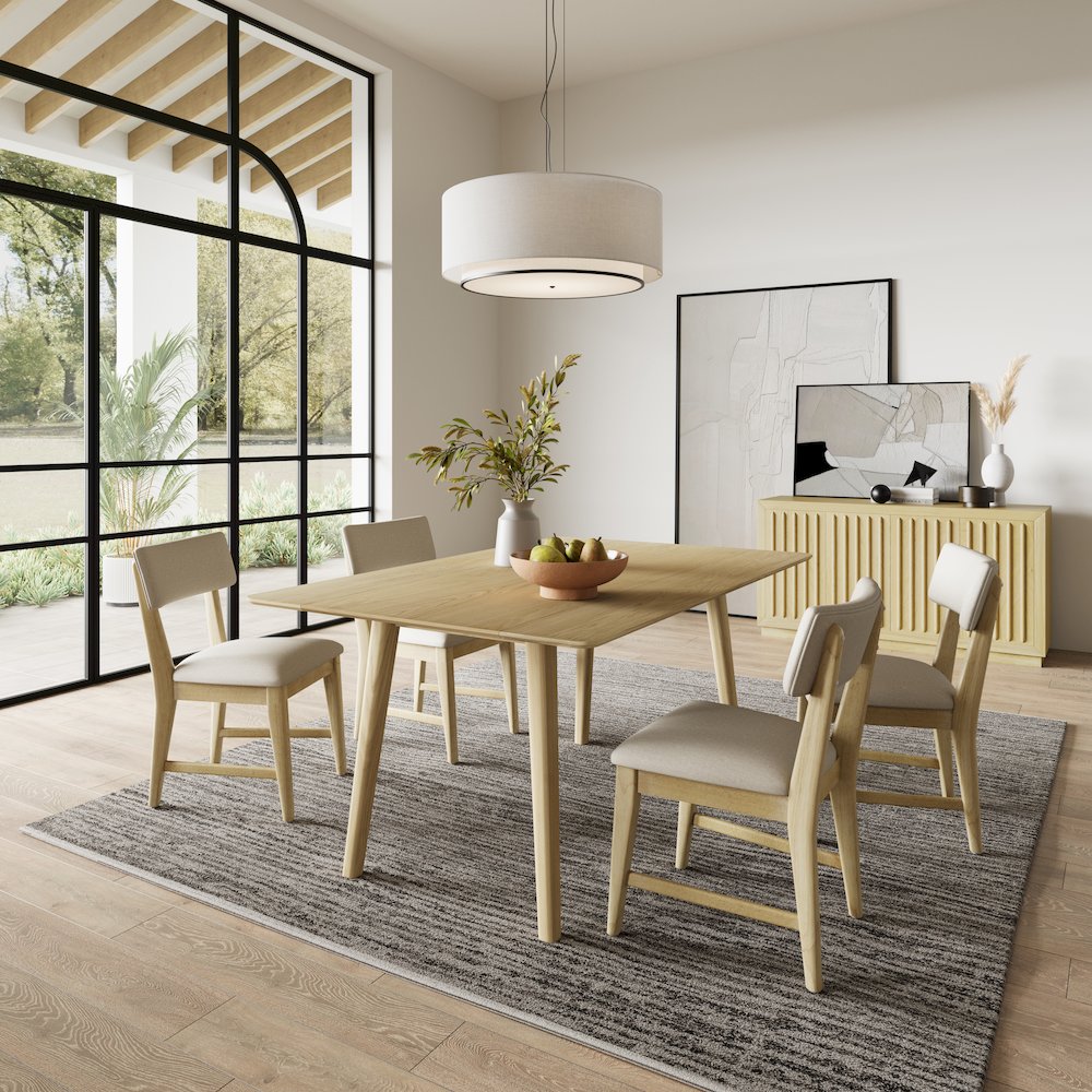 Beck Contemporary Upholstered Split Back Dining Chair (Set of 2). Picture 8