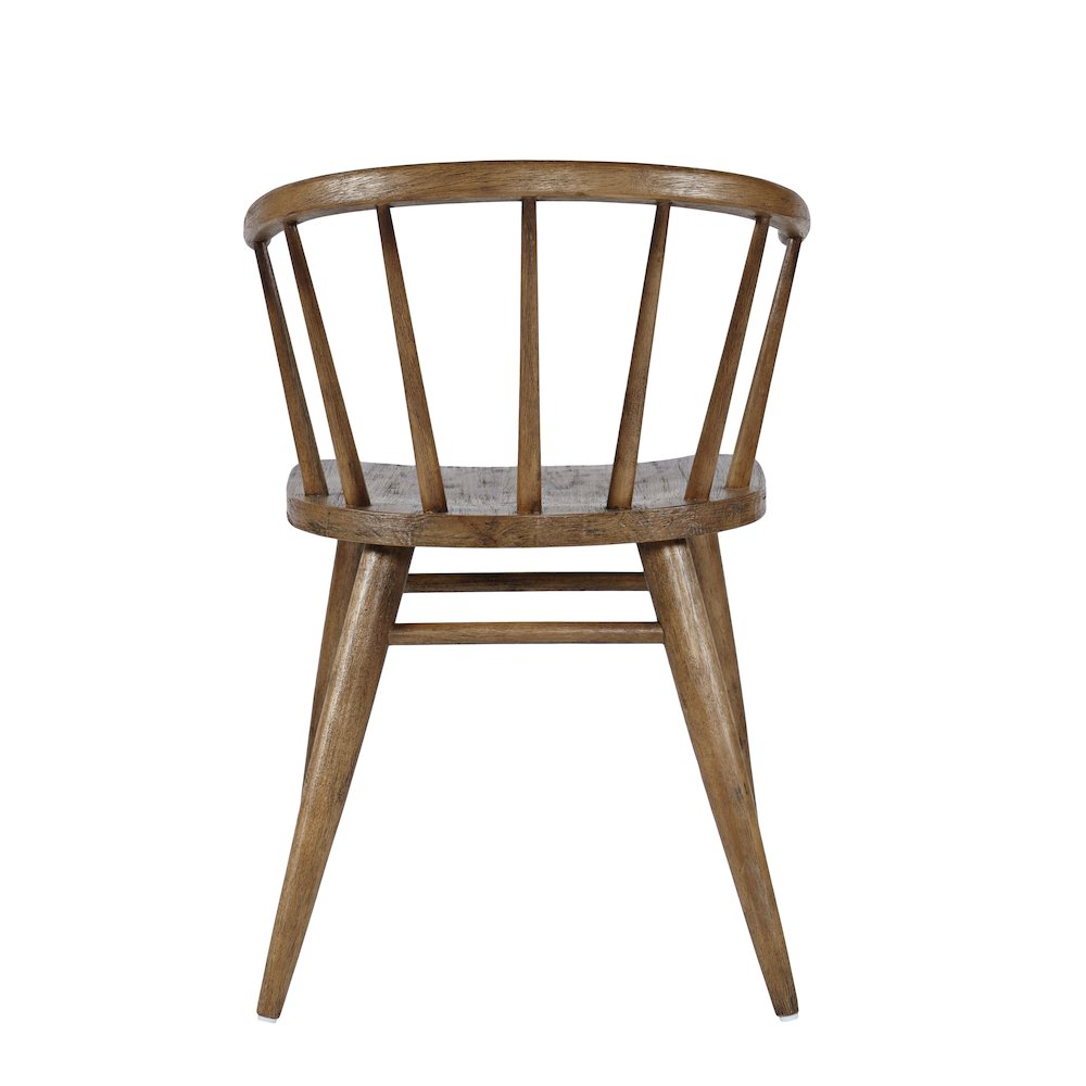 Fitz Traditional Solid Wood Curved Back Spindle Dining Chair (Set of 2). Picture 7