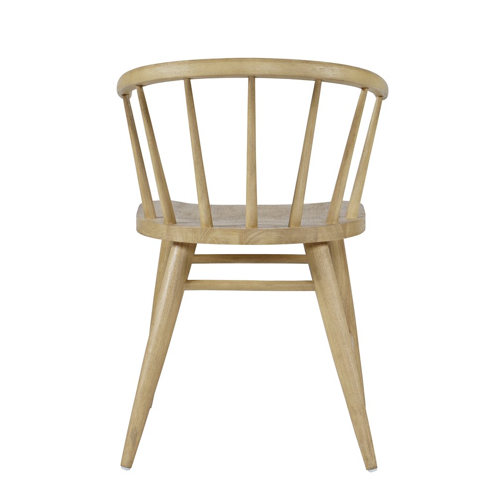 Fitz Traditional Solid Wood Curved Back Spindle Dining Chair (Set of 2). Picture 7