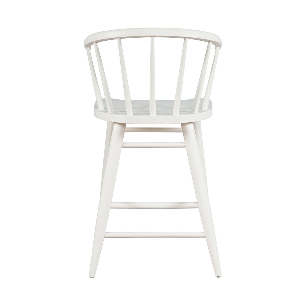 Fitz Traditional Solid Wood Curved Back Spindle Counter Stool. Picture 6