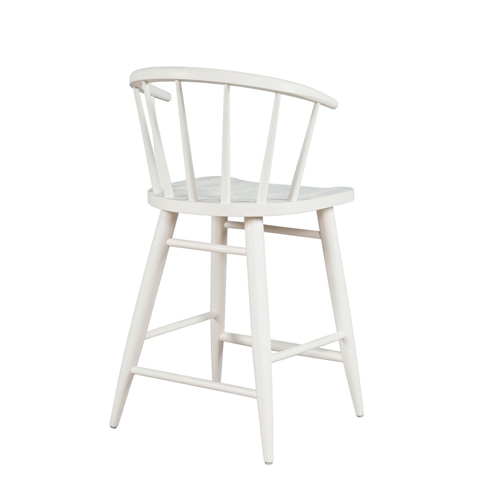 Fitz Traditional Solid Wood Curved Back Spindle Counter Stool. Picture 4