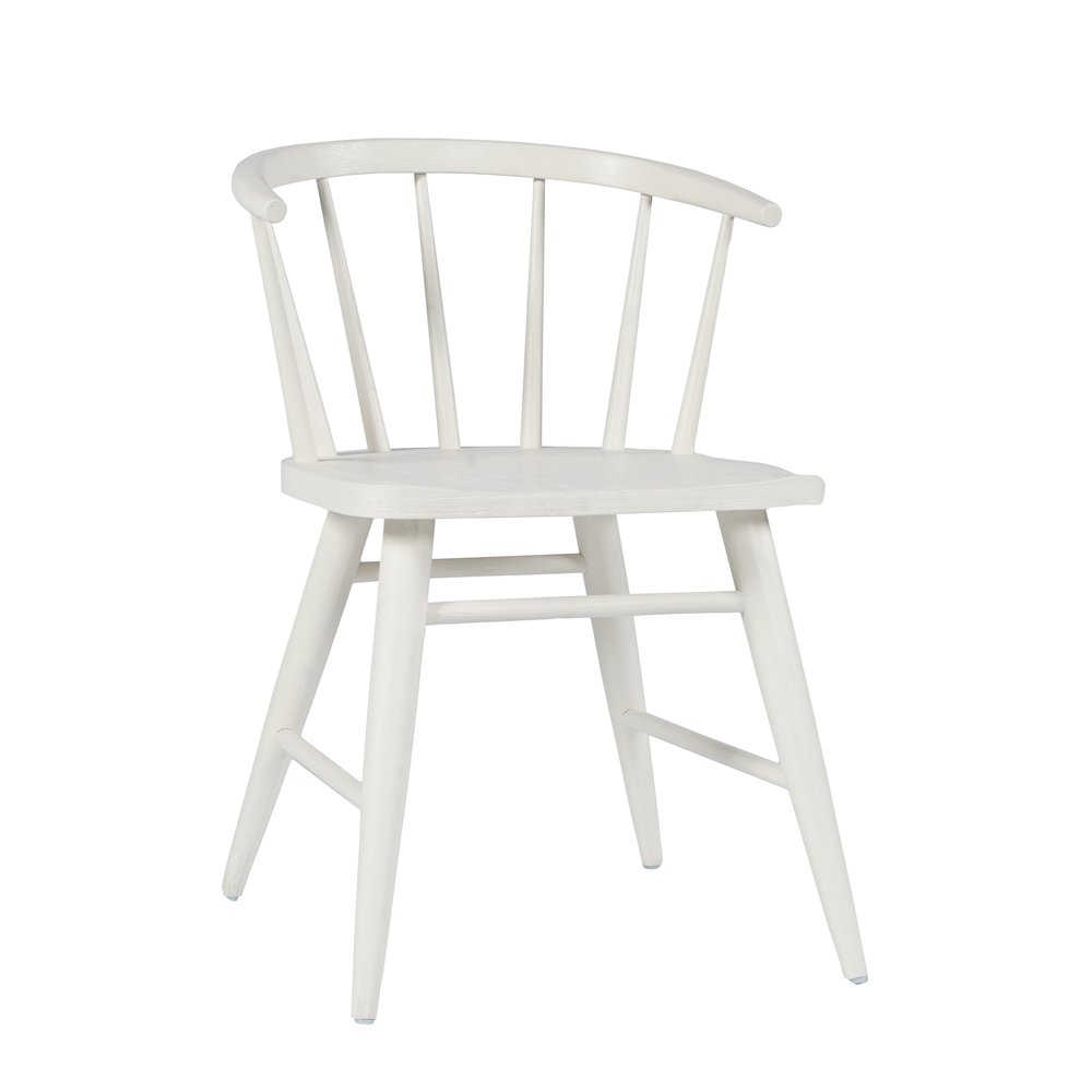 Fitz Traditional Solid Wood Curved Back Spindle Dining Chair (Set of 2). Picture 6