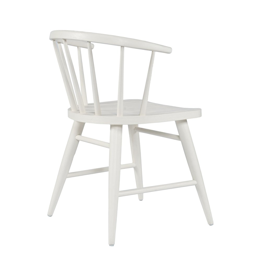 Fitz Traditional Solid Wood Curved Back Spindle Dining Chair (Set of 2). Picture 3