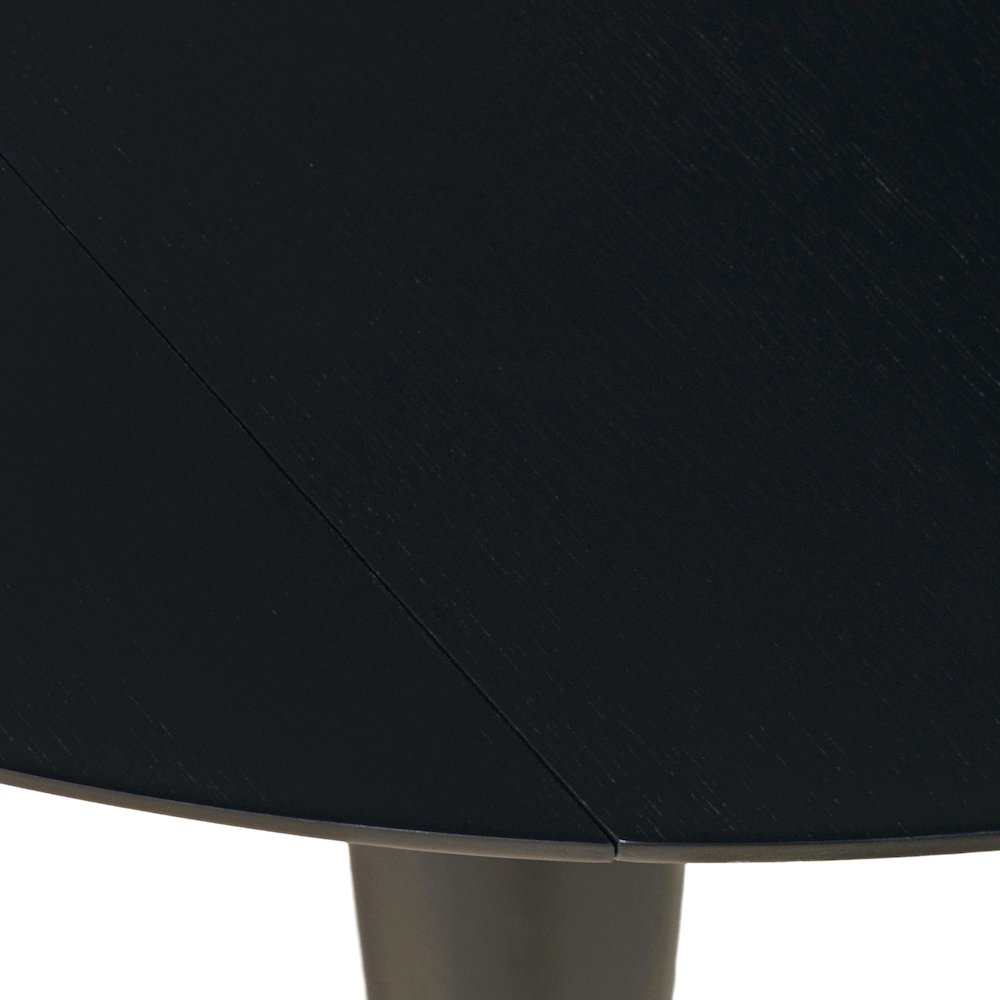 Percy 42" Contemporary Round Drop-Leaf Dining Table. Picture 4