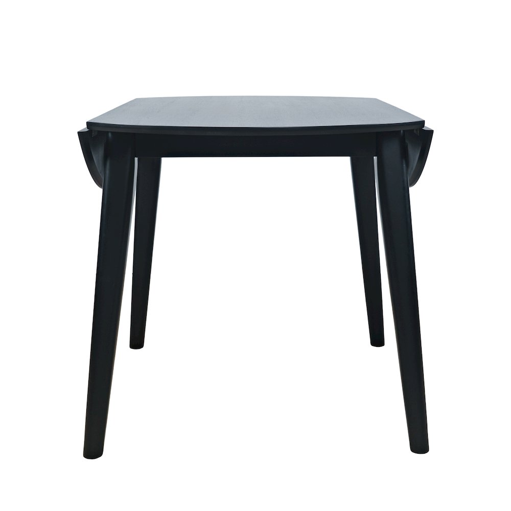 Percy 42" Contemporary Round Drop-Leaf Dining Table. Picture 6