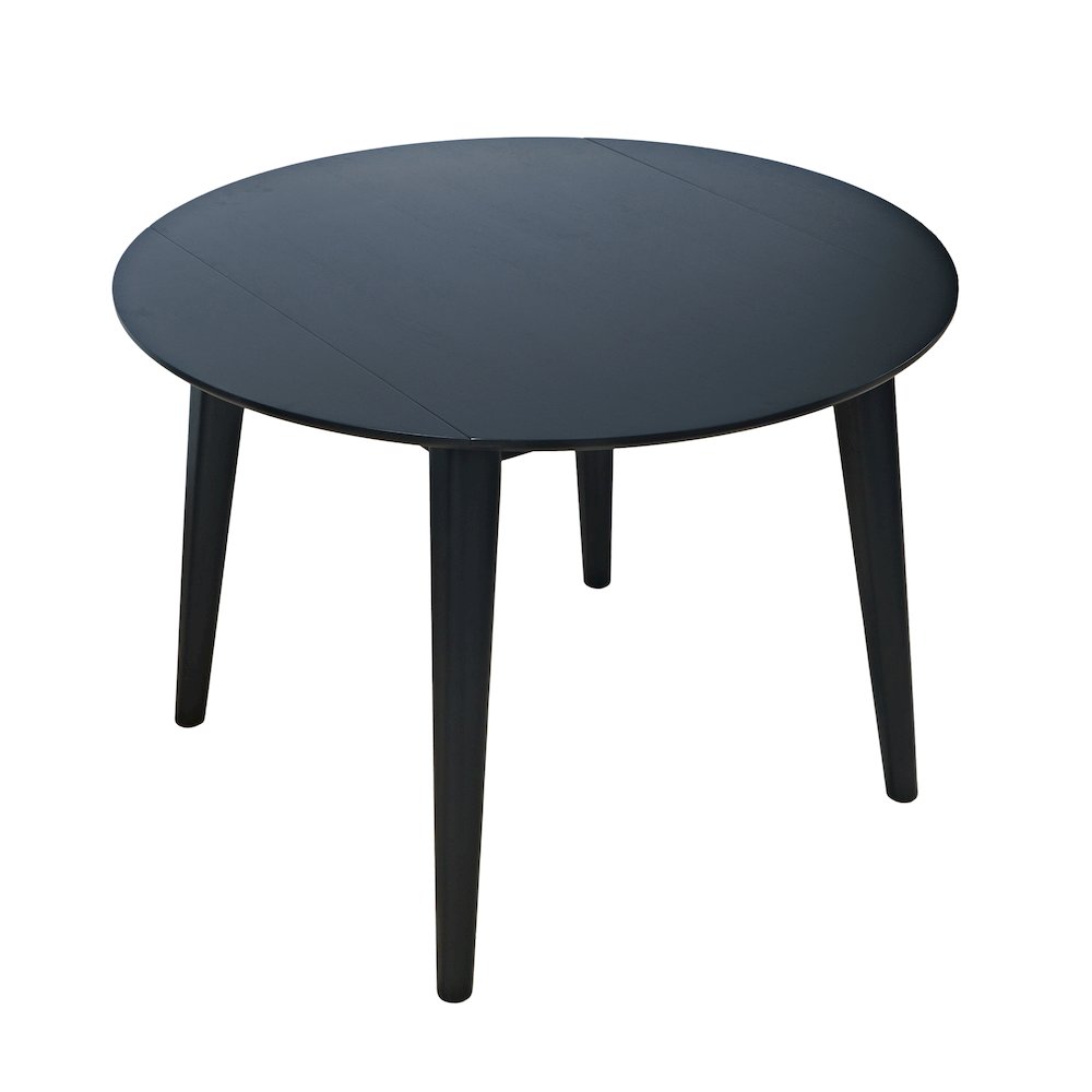 Percy 42" Contemporary Round Drop-Leaf Dining Table. Picture 3