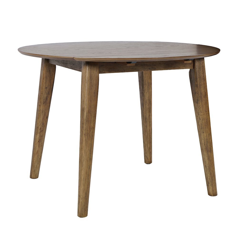 Percy 42" Contemporary Round Drop-Leaf Dining Table. Picture 2
