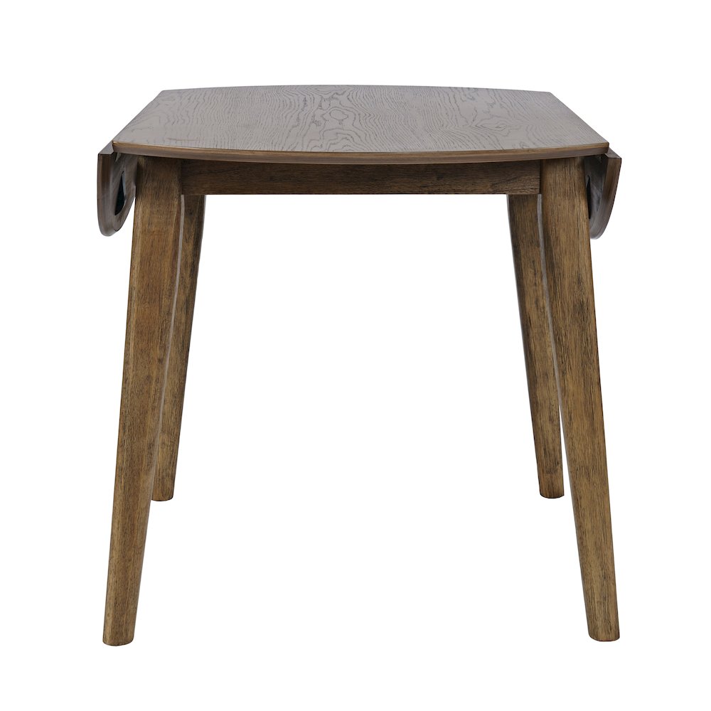 Percy 42" Contemporary Round Drop-Leaf Dining Table. Picture 4