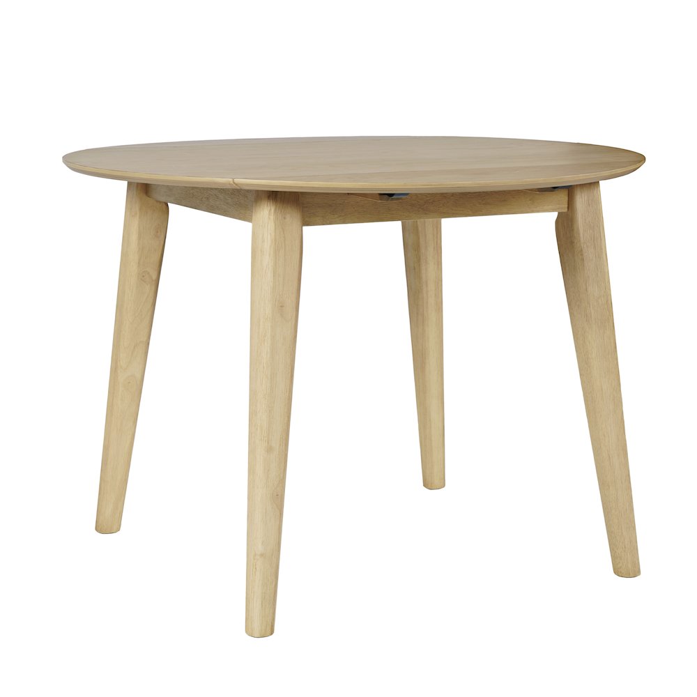 Percy 42" Contemporary Round Drop-Leaf Dining Table. Picture 2